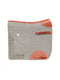 Grey cut-out saddle pad crafted from natural wool felt with elegant cognac leather accents