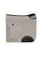 Light grey wool felt saddle pad with black leather binding for a modern equestrian look