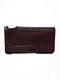 BOSCO padded dark brown saddle pad with brown leather, ideal for riding sessions.