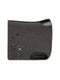 VALOR dark grey natural wool felt saddle pad featuring breathable, anatomical shape and black leather accents