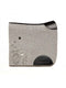 VALOR grey wool felt saddle pad showing elegant butterfly cut-out patterns and black leather accents. 