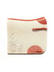 High-quality FARFALLA dressage saddle pad white 8mm felt with stylish cognac leather and side straps