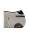 Show jumping FARFALLA saddle pad silvergrey felt and black leather trim, designed with straps