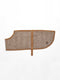 Manifattura VALOR brown herringbone tweed wool dog coat featuring tan suede trim, a small brand emblem, and an adjustable belly strap.