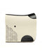 High-quality STERZING dressage pad, natural white with black leather, 56x55 cm.