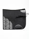strap-free STERZING horse pad, anthracite with black leather, elegant design.