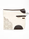 Elegant STERZING horse pad, natural white with brown leather, crafted for dressage use.