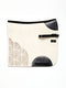 Anthracite STERZING horse pad with brown leather trim and side fastening straps.