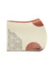STERZING show jumping pad, elegant natural white, 51x47 cm, no straps, leather-trimmed.