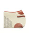 Premium STERZING show jumping saddle pad, natural white with cognac leather and straps.