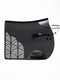 STERZING show jumping horse pad, anthracite color, black leather trim, no straps.