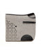 Natural wool felt saddle pad with cut-out design, calf leather trims, and adjustable straps for horse comfort