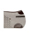Premium grey felt saddle pad with brown leather reinforcement and signature geometric cut-out details.