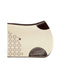 Pure wool felt saddle pad featuring a cut-out design and breathable leather detailing