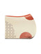 100% pure wool felt saddle pad with tan calf leather trim and ergonomic horse-back profile.