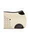 TRAMIN felt saddle pad featuring cream finish, black leather details and geometric cut-out accents