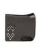 Cut-out look dark grey felt saddle pad with black calf leather trim patches and no fastening straps
