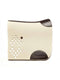 Wolkenstein cut-out wool felt saddle pad in off-white with dark brown calf leather trimmings