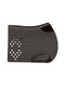Show jumping saddle pad anthracite with black leather by WOLKENSTEIN, 51x47 cm